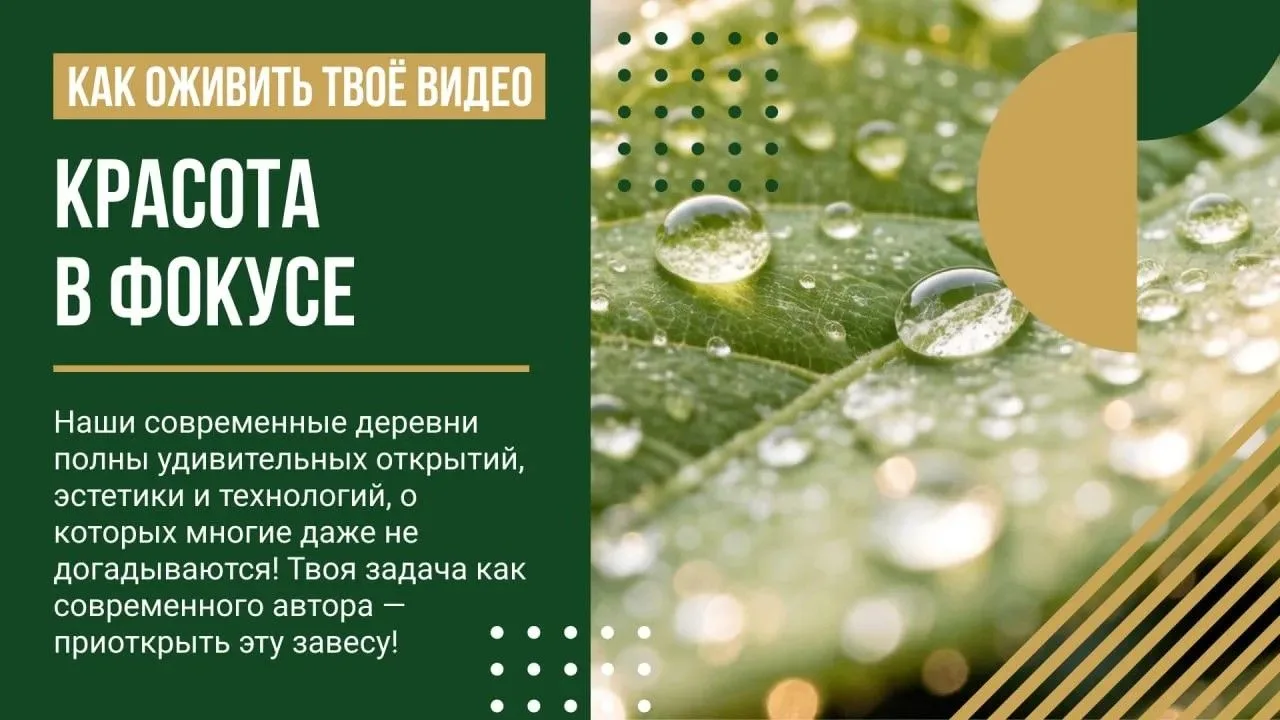 🔍🌾✨ Как оживить твоё видео и заставить досмотреть его до конца