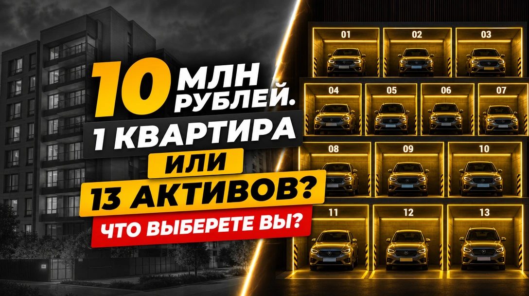 Берем 10 миллионов рублей. Два сценария.