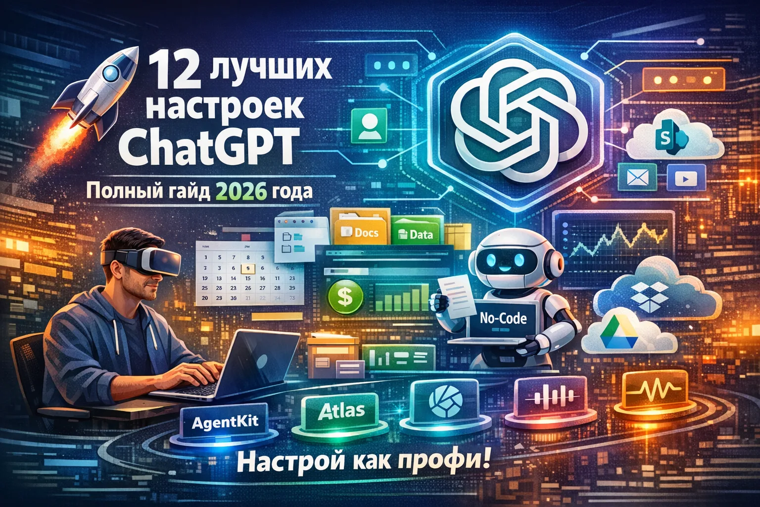 12 лучших настроек ChatGPT — полный гайд 2026 года по настройке ChatGPT как профи 🚀

GPT-5.5 вышел 