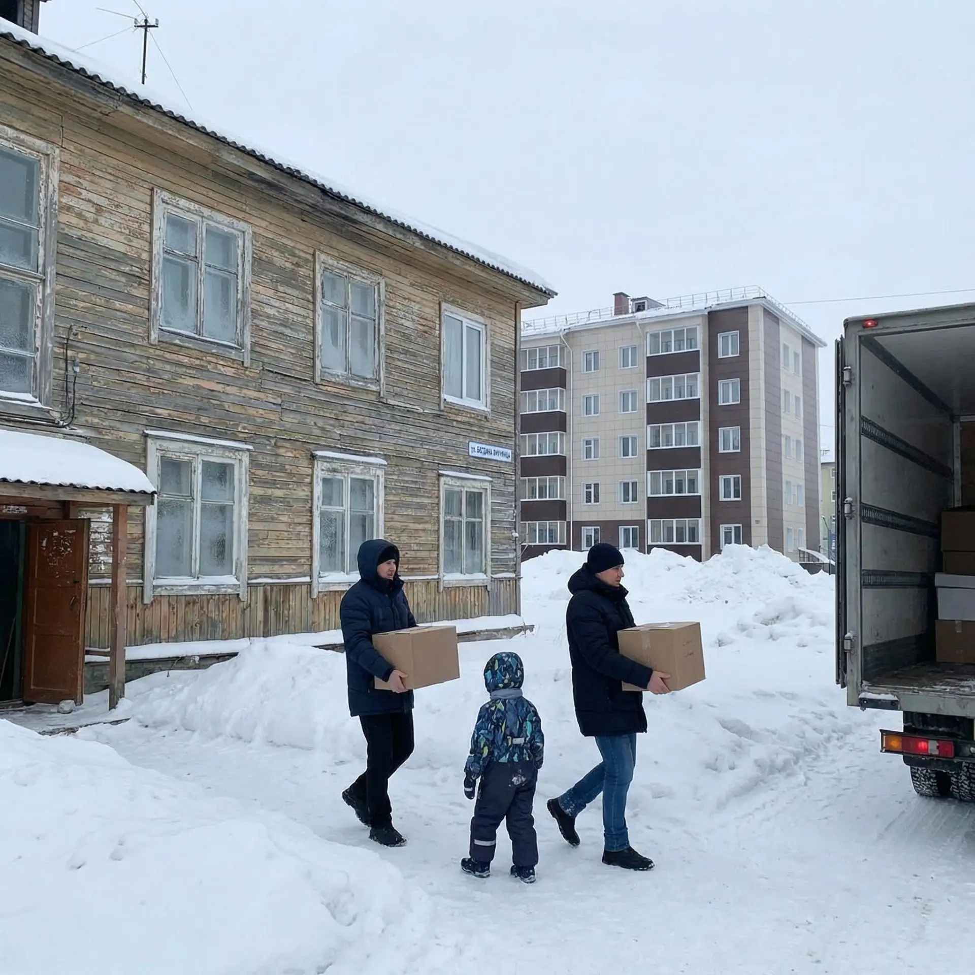 👏 Справедливость восторжествовала: семья из аварийного дома в Салехарде дождалась переселения.  Жиль