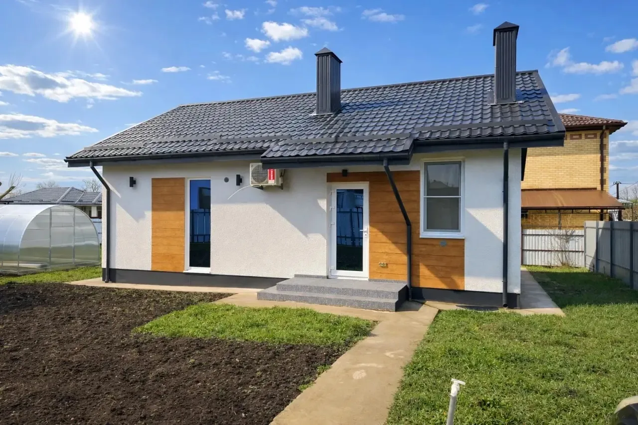 🏡Одноэтажный дом по проекту Валенсия — компактный и функциональный.