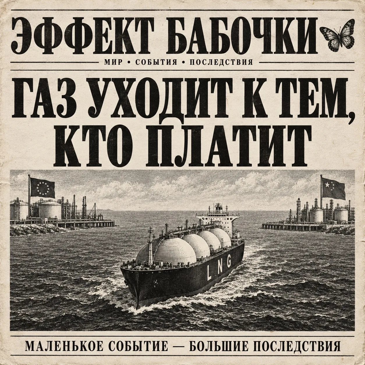 🌍 Газ уходит к тем, кто платит. Что остаётся остальным?