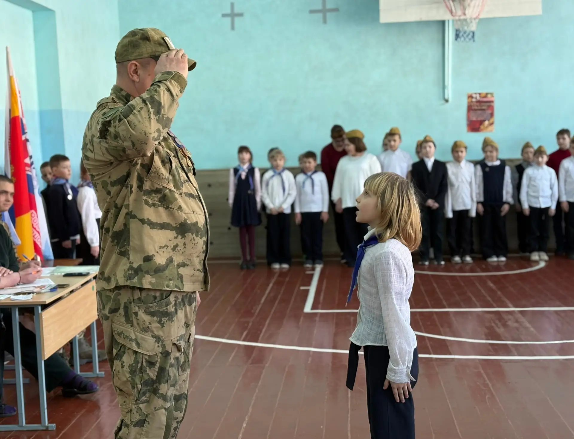 В Васильевской школе прошло мероприятие «Смотр строя и песни»