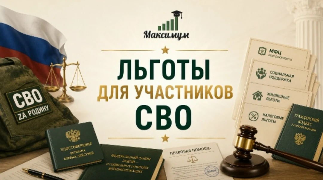 Льготы для участников СВО в 2026 году.