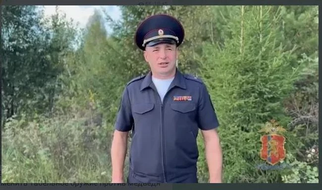 В Пировском полицейскому пришлось применить табельное оружие против медведя