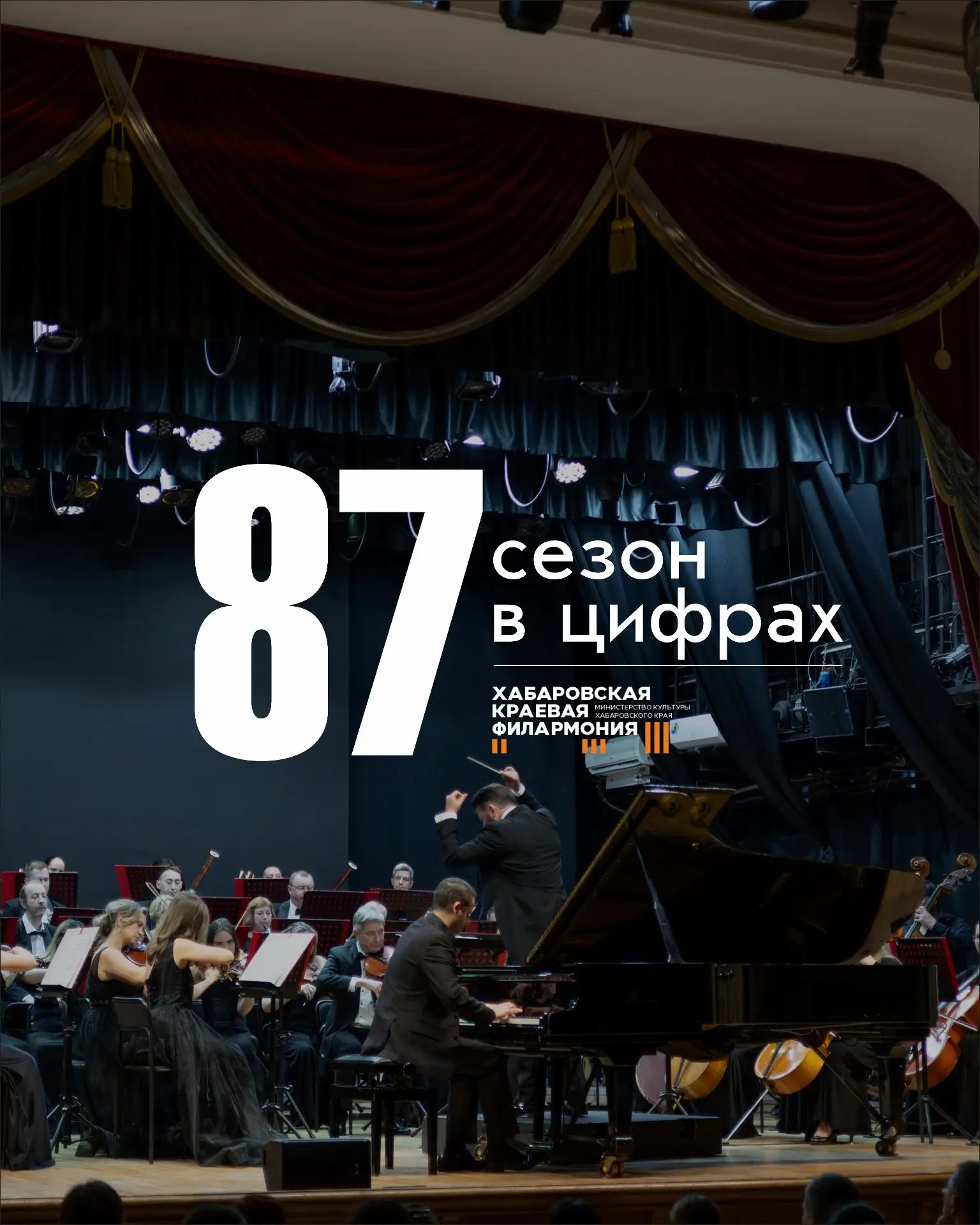 87-ой сезон в цифрах 🎉 

Вчера прозвучал последний концерт сезона, а значит - время подводить итоги