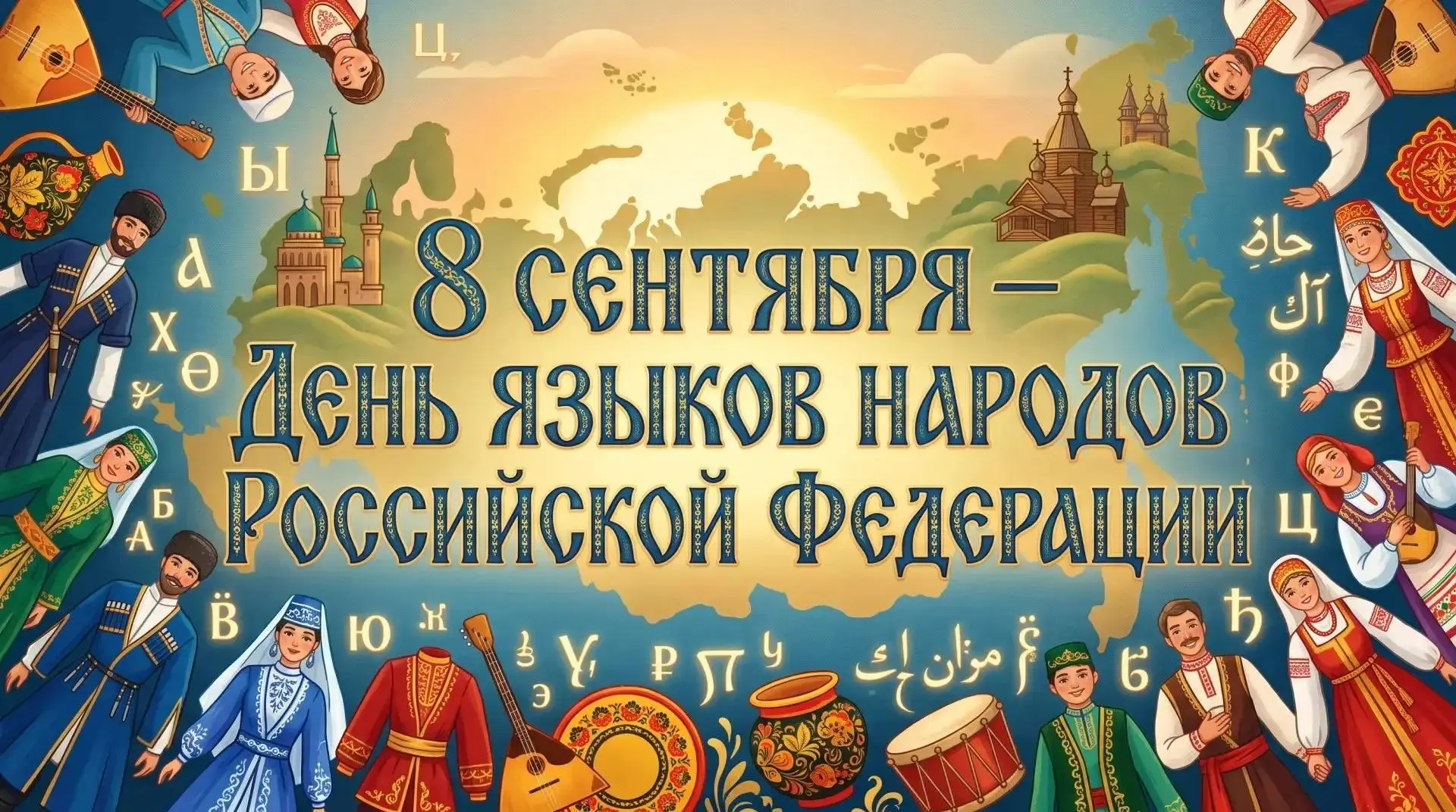 8 сентября — День языков народов Российской Федерации! 🗣️