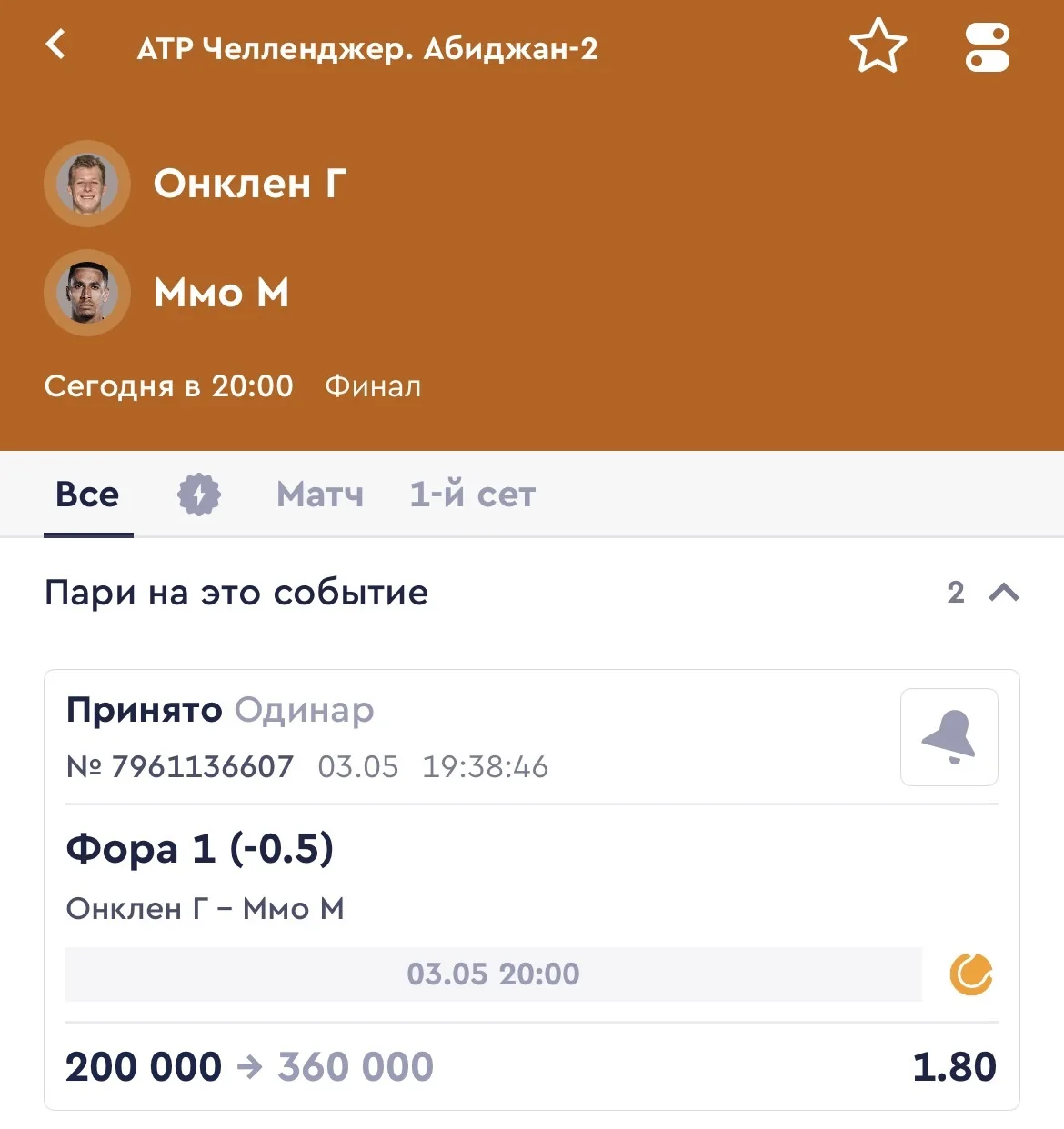 БЕСПЛАТНЫЙ МАТЧ С КФ 1.80🌪  Онклин Г - Ммо М  Фора 1 (-0.5)  🔺Много писать не буду, оба соперника хо