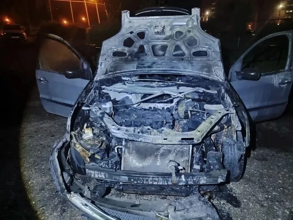 🔥Ночью в Тольятти сгорела машина.