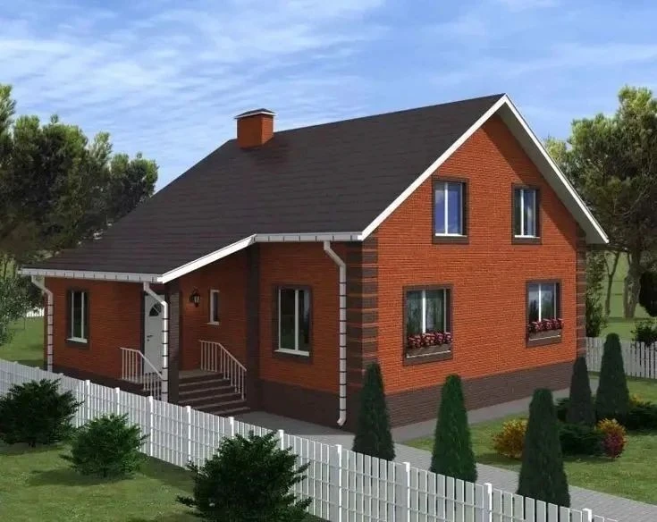Дом с мансардой 10х12м.🏡
