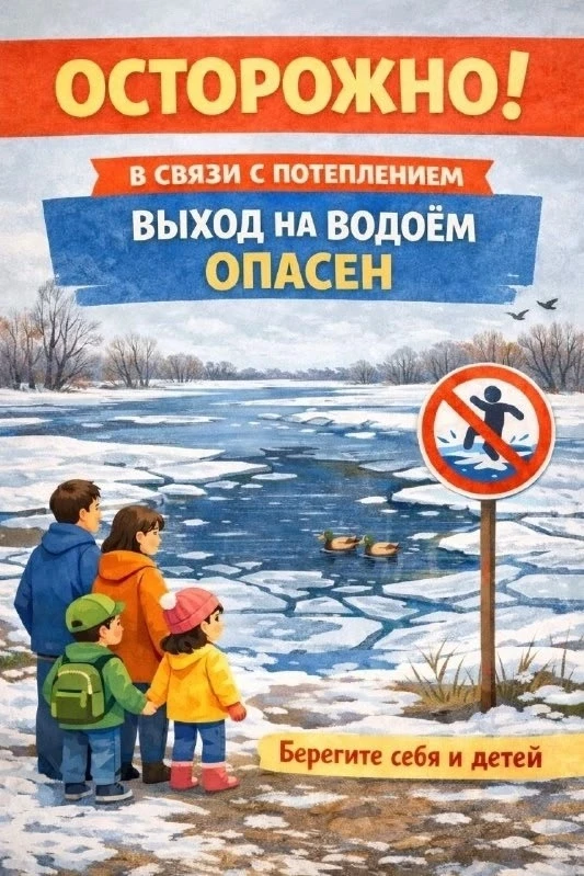 🌊 Осторожно: весенние водоёмы — зона повышенной опасности!