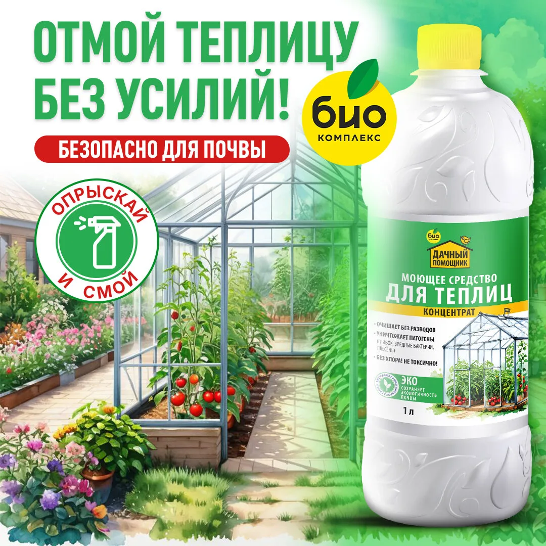 Помыть теплицу осенью: без хлора и серной шашки