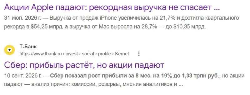 Почему цифры в финансовом отчете не гарантируют рост акций?