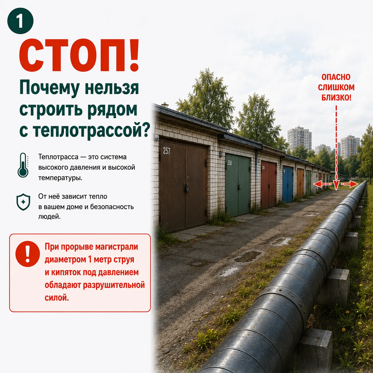 ⚠️ 412 участков в Иркутске — в опасной близости к теплосетям
