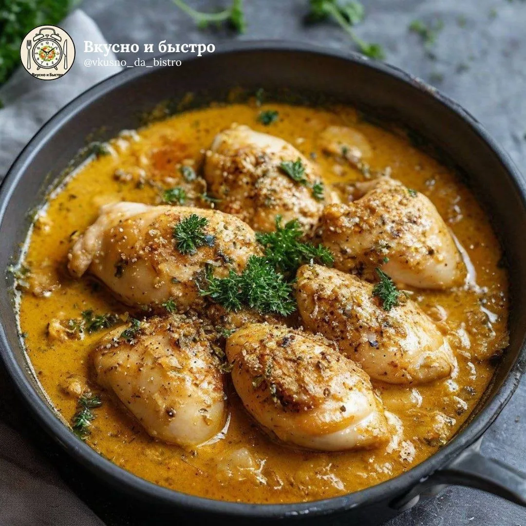 🥘 Куриное филе в горчичном соусе