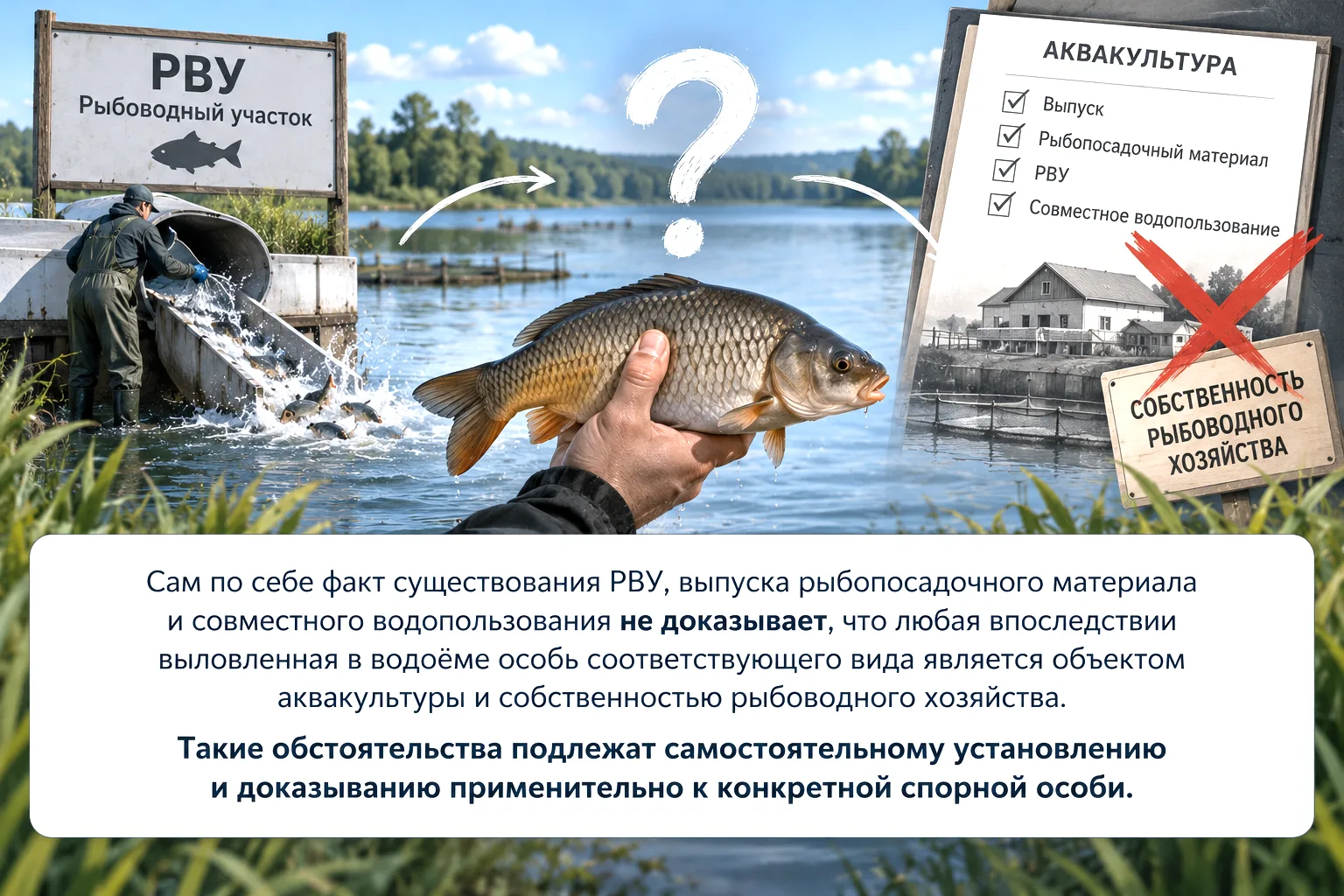 ⭕ Сам по себе факт существования РВУ, не доказывает, что любая впоследствии выловленная...