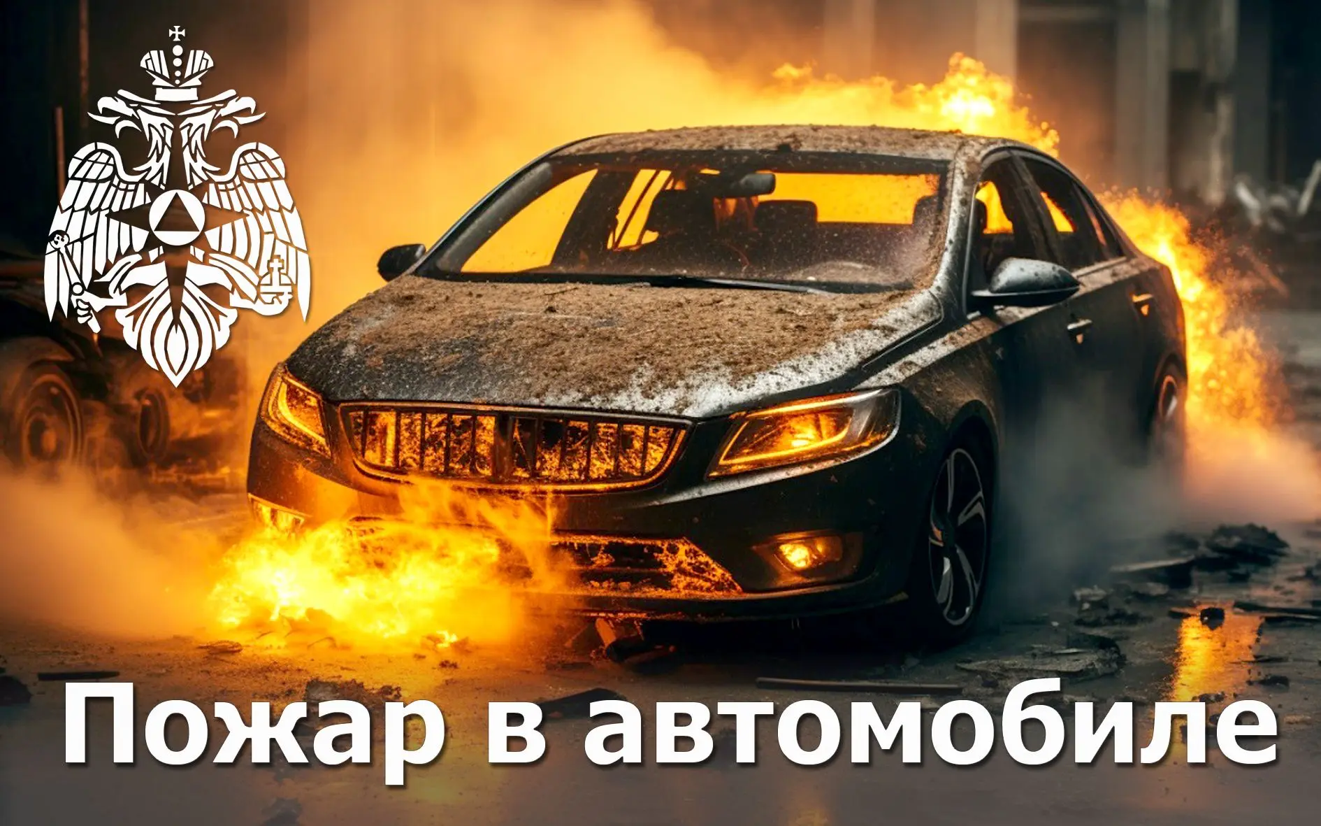 ❗Машина сгорает за несколько минут   Пожар в машине развивается стремительно и зачастую времени на с
