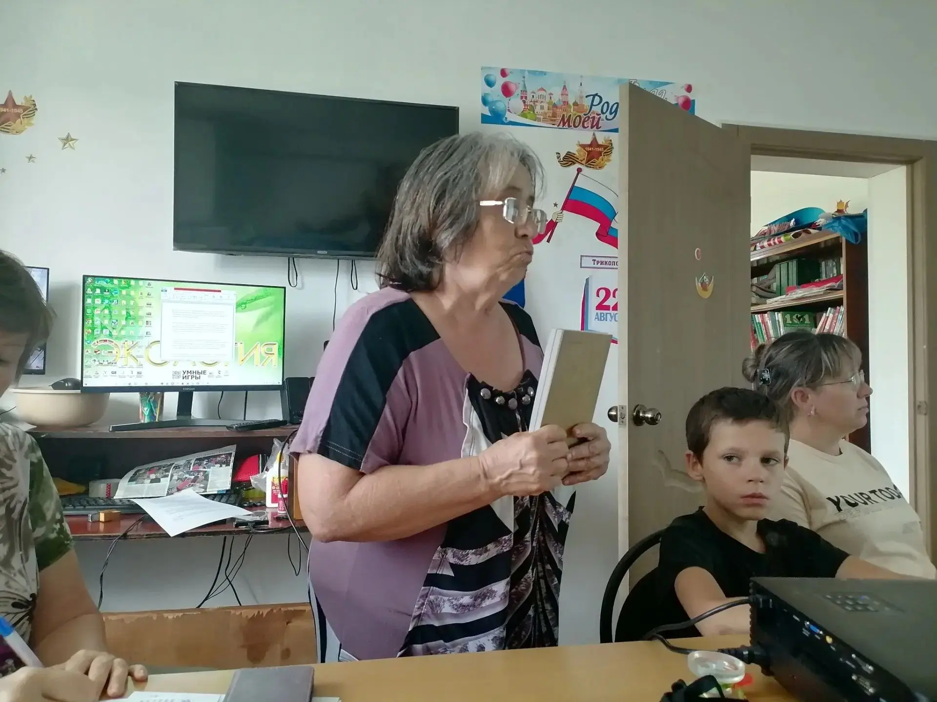 📚 28 августа в библиотеке села Гродеково прошла презентация репринтного издания сборни...