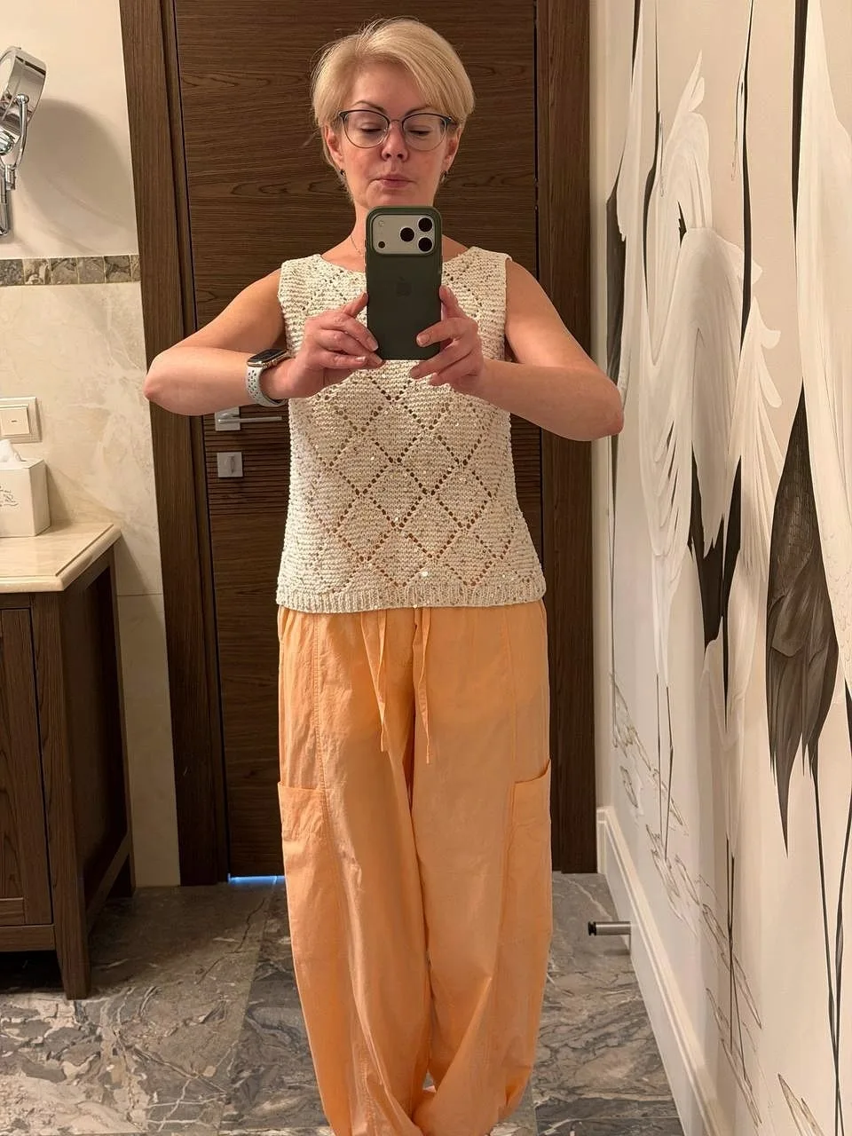 Наталья связала шикарный вариант #майка_ромбики из Cleopatra 😍💔https://mjyarn.ru/tpro...
