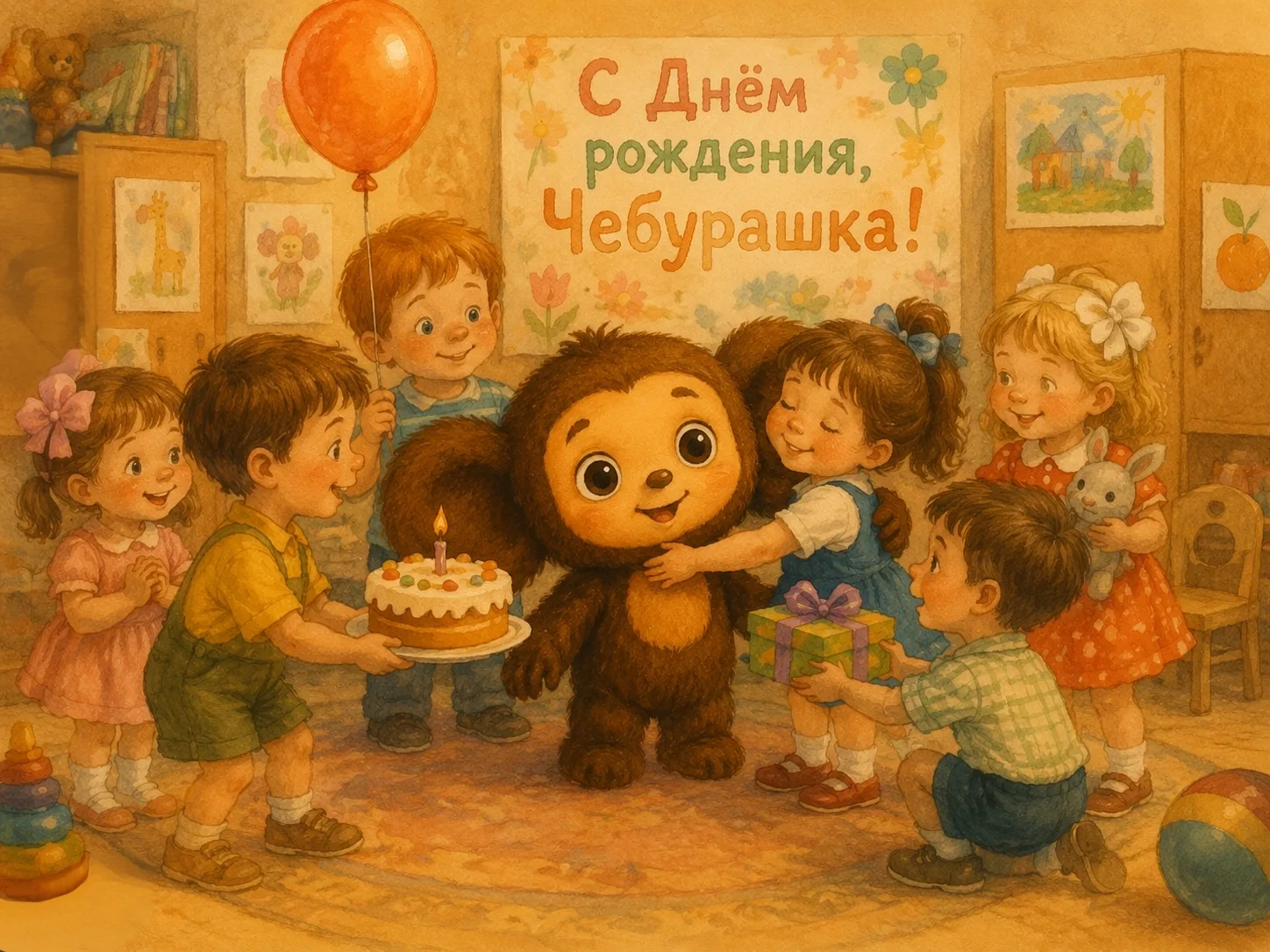 🎂Сегодня День рождения Чебурашки