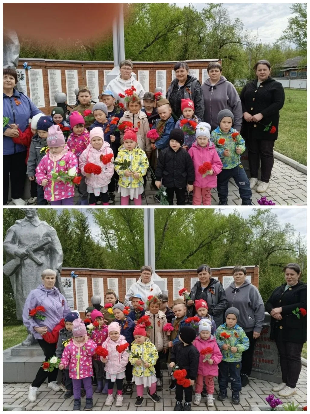 В преддверии празднования дня Победы в Великой Отечественной войне 1941-1945 г.г. для детей МКДОУ Мо
