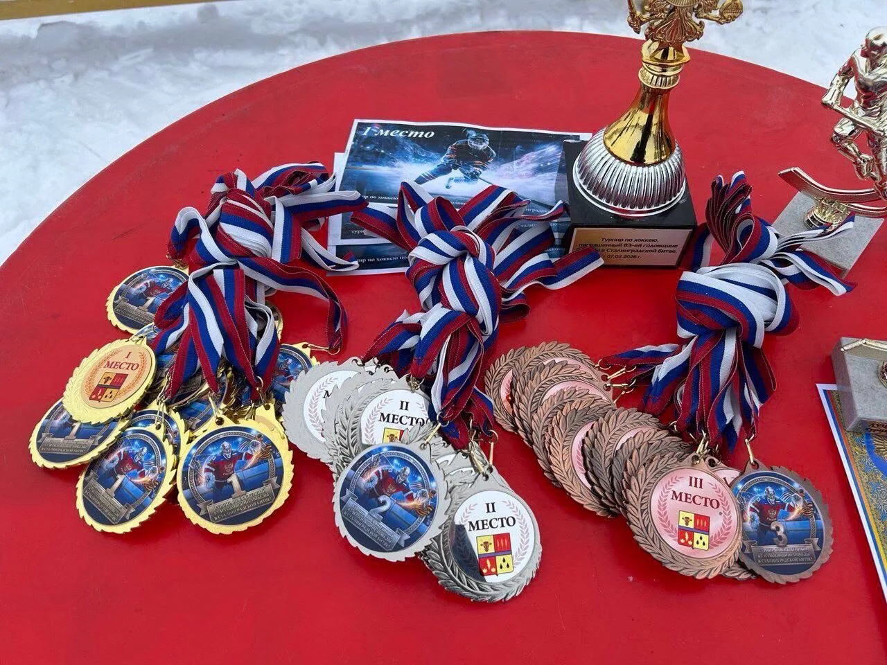 🏆 Питерский район – чемпион!  В Волгоградской области прошёл турнир по хоккею, посвящённый 83-й годо