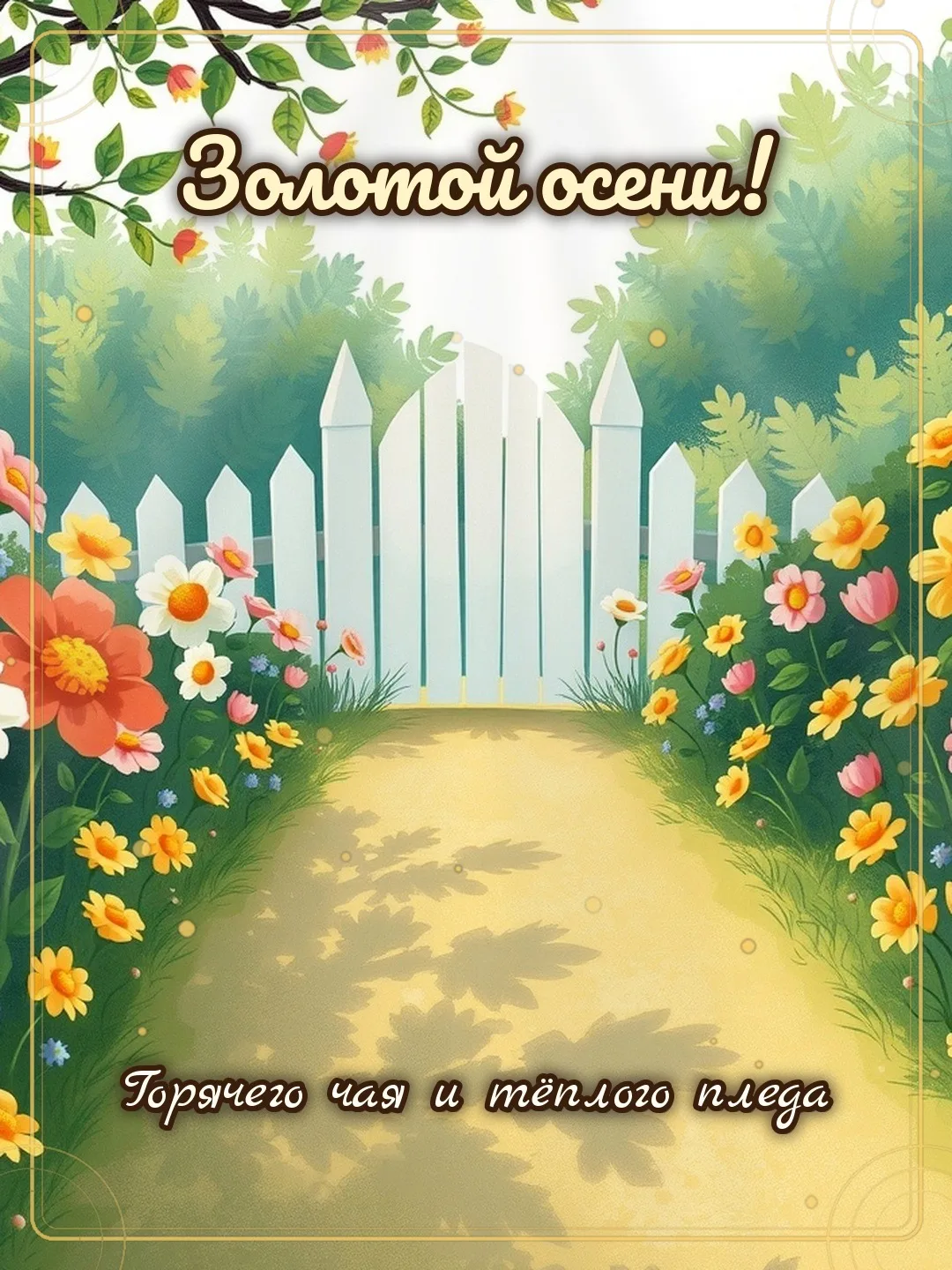 🍃 Золотой осени! Горячего чая и тёплого пледа.