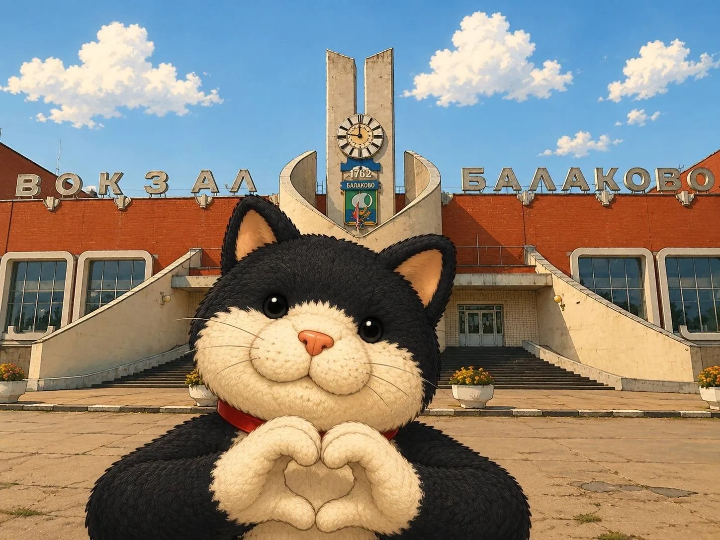 Знакомьтесь, это кот Вася🐱 Он очень любит гулять по городу и фотографироваться📸 Сегодня он сделал мн