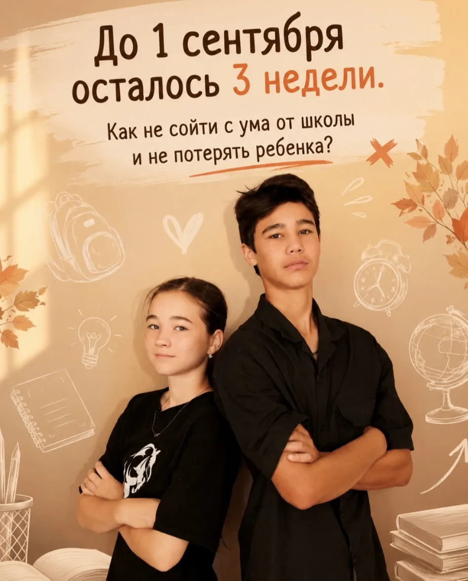 До 1 сентября осталось 3 недели. Как не сойти с ума от школы и не потерять ребенка?