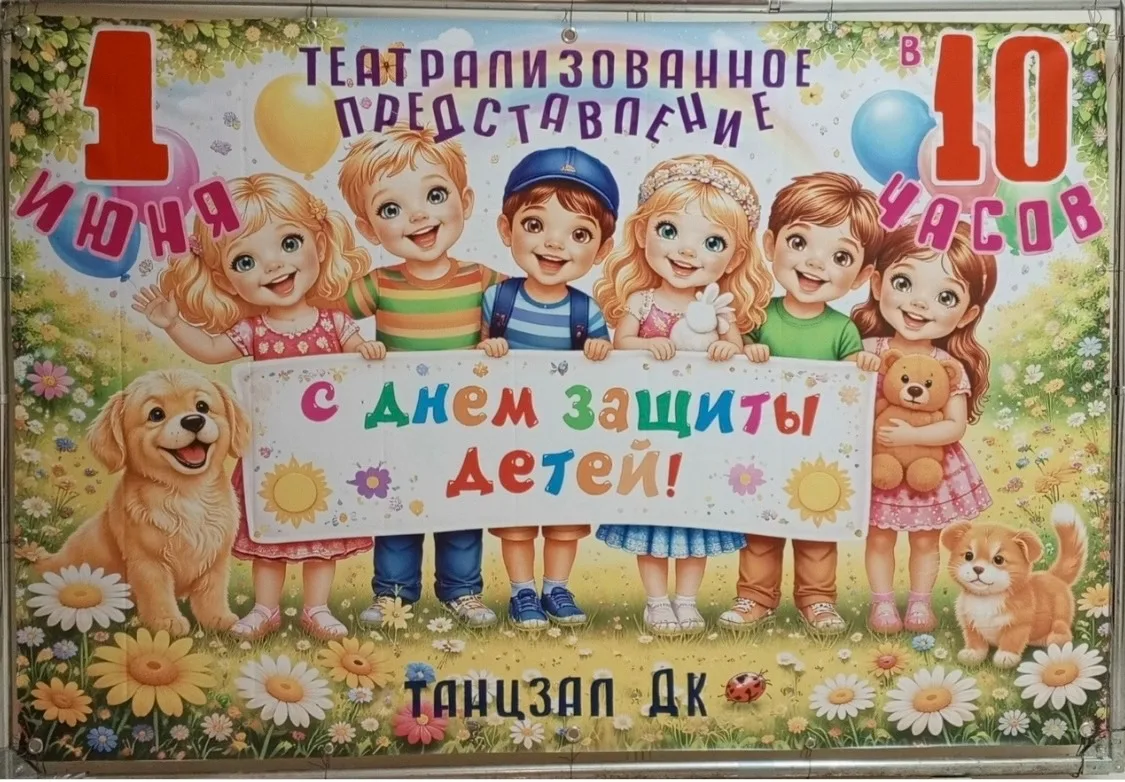 Сегодня наши ребята  побывали на театрализованном представлении, посвящённое Дню защиты...