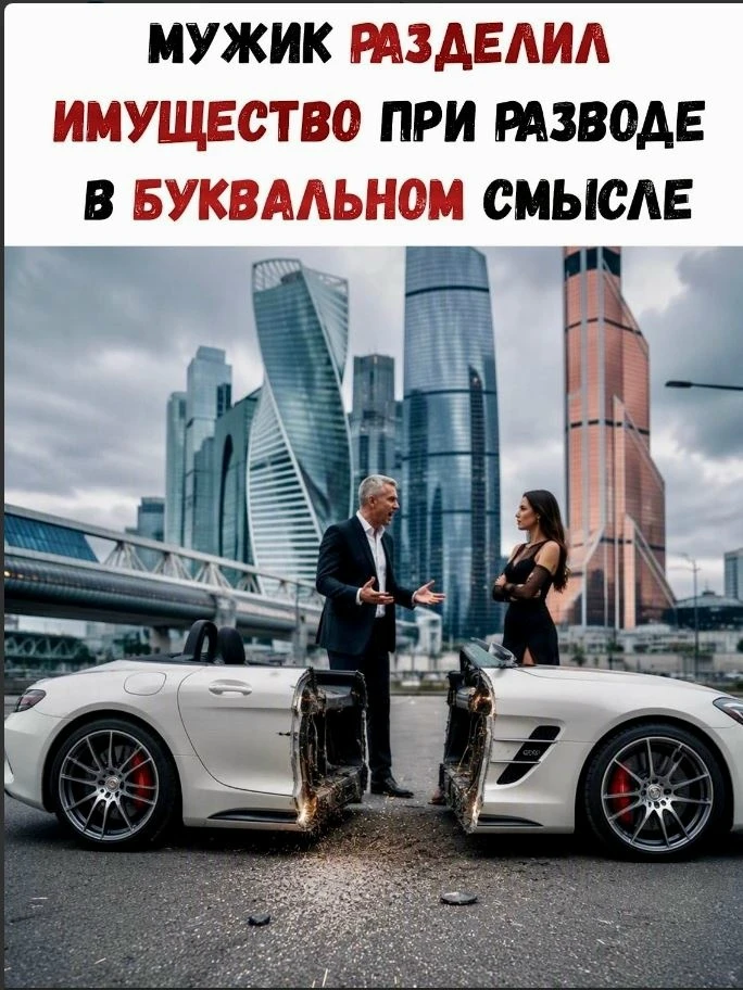 Мужик из Москвы решил разделить имущество при разводе буквально: гений распилил свой Me...