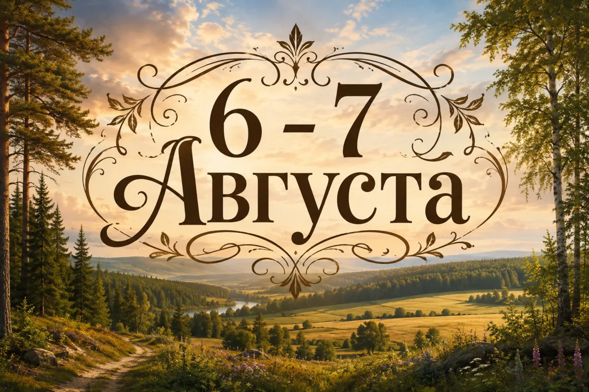 Привет, дорогие друзья! Давайте разберем даты 6 - 7 августа