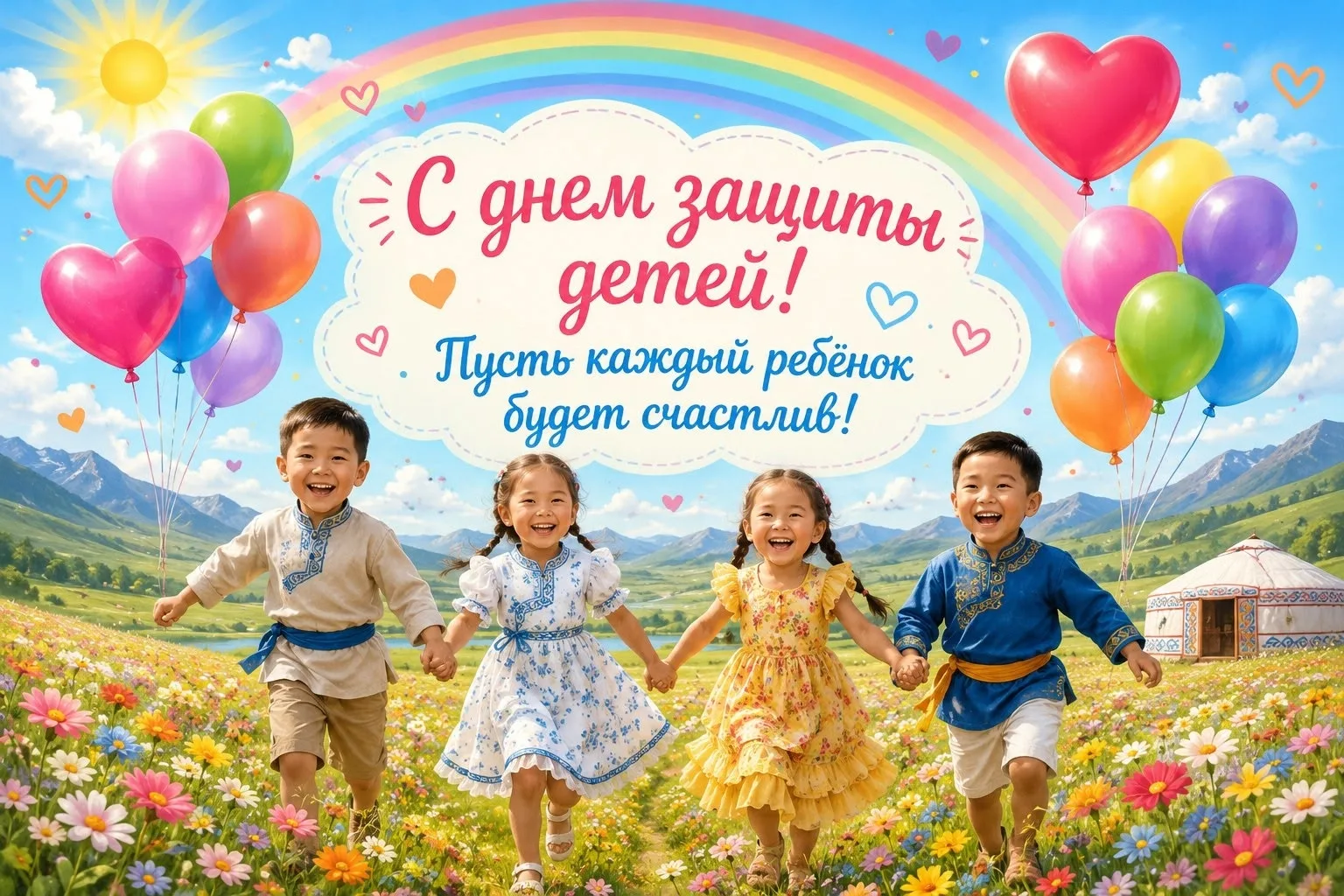 🎈 Дорогие наши малыши, уважаемые родители и коллеги!

🌈Сегодня, 1 июня, наш детский сад отмечает с