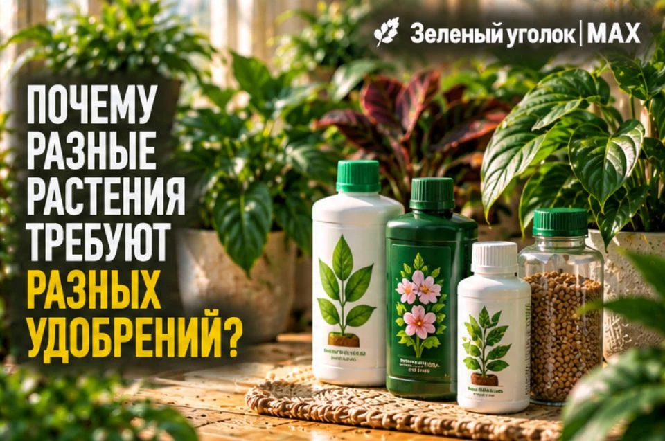 🧪 ПОЧЕМУ РАЗНЫЕ РАСТЕНИЯ ТРЕБУЮТ РАЗНЫХ УДОБРЕНИЙ?