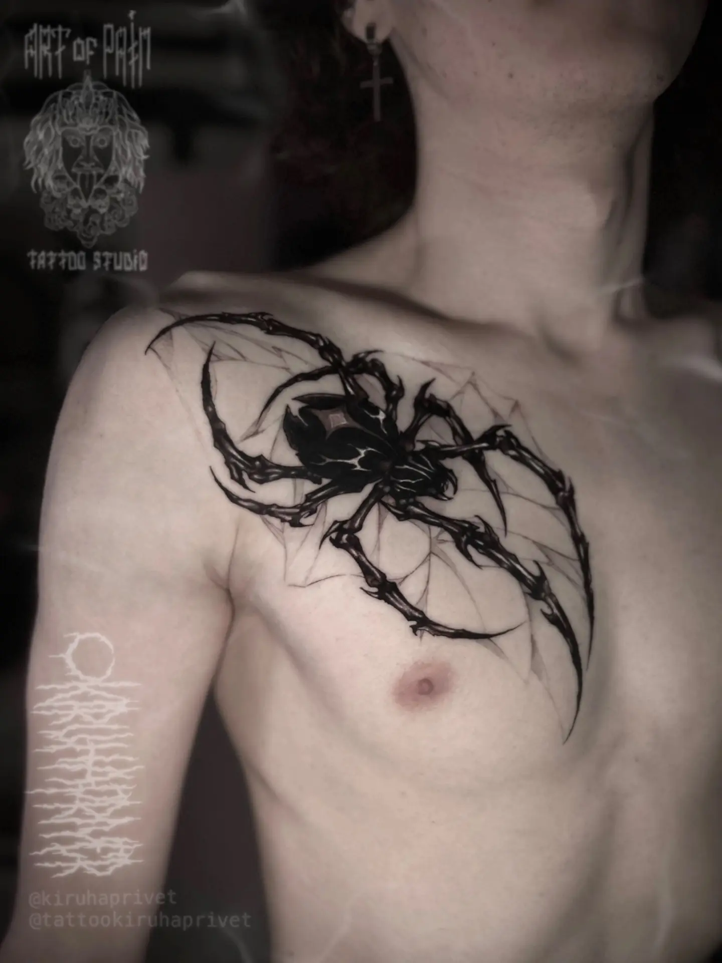 Татуировка для того, кто не боится пауков 🕷️