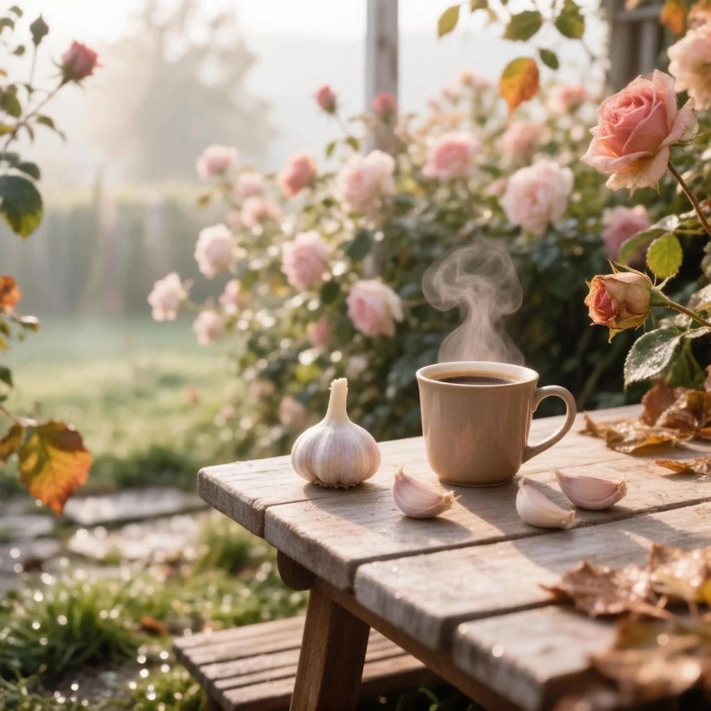 Я вышла из дома, на улице свежо, но привычка пить утреннее кофе☕ на веранде сильнее хол...