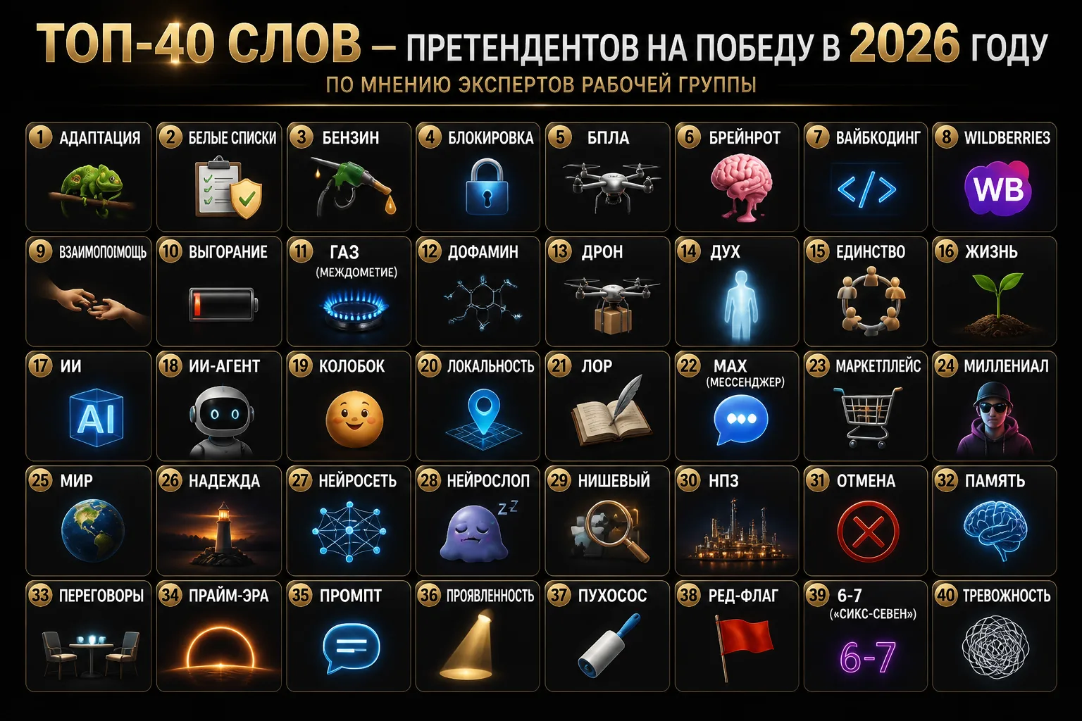 🔥 «Слово года — 2026»: вот какие слова борются за титул! 🔥