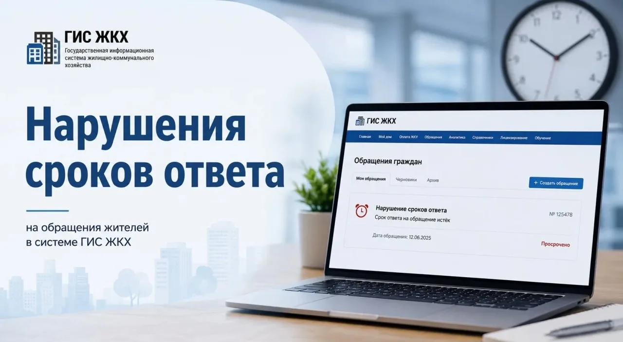 🗓️Специалисты Госжилинспекции зафиксировали нарушения сроков ответа на обращения жителей в ГИС ЖКХ
