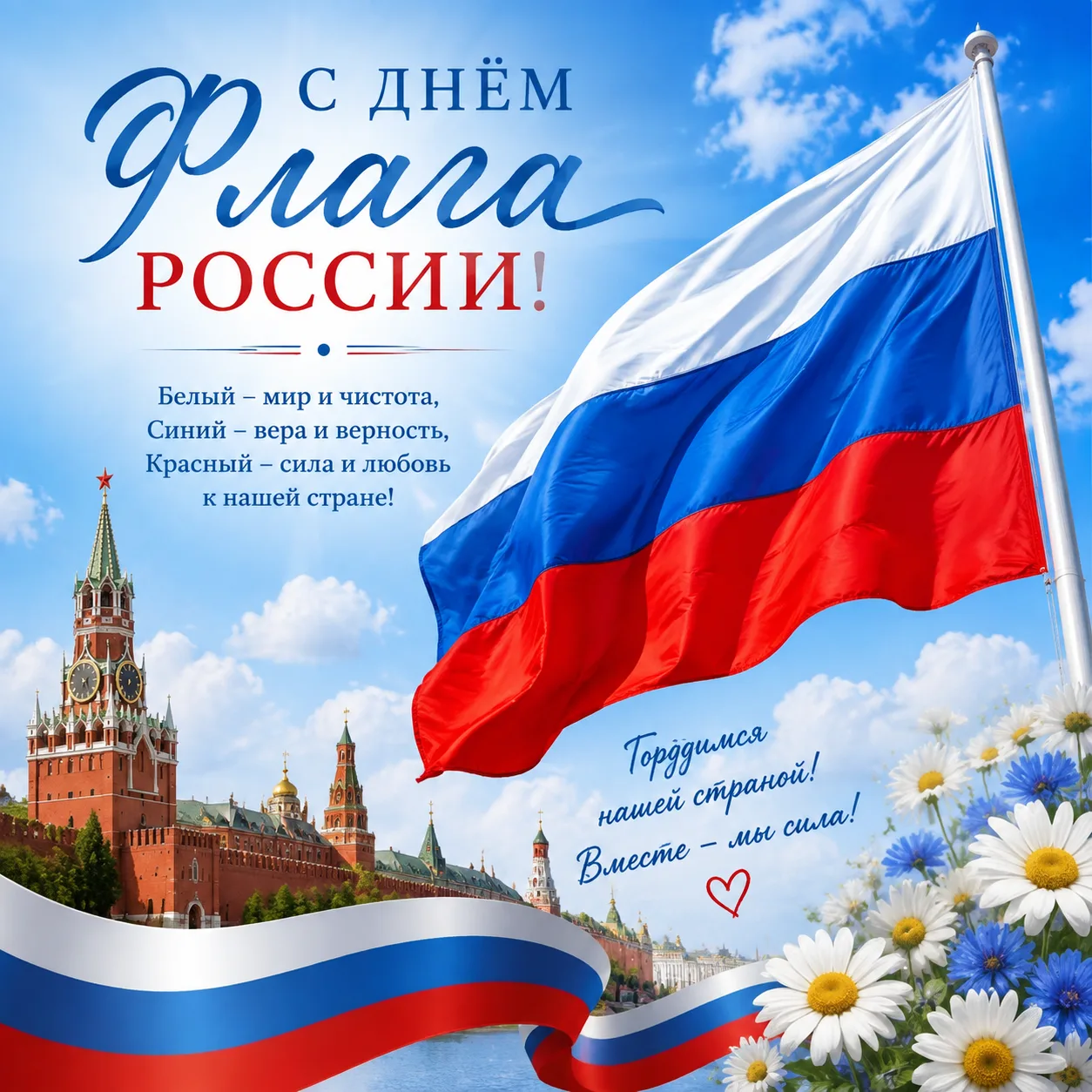🇷🇺 Поздравляем всех россиян с Днем флага России!
