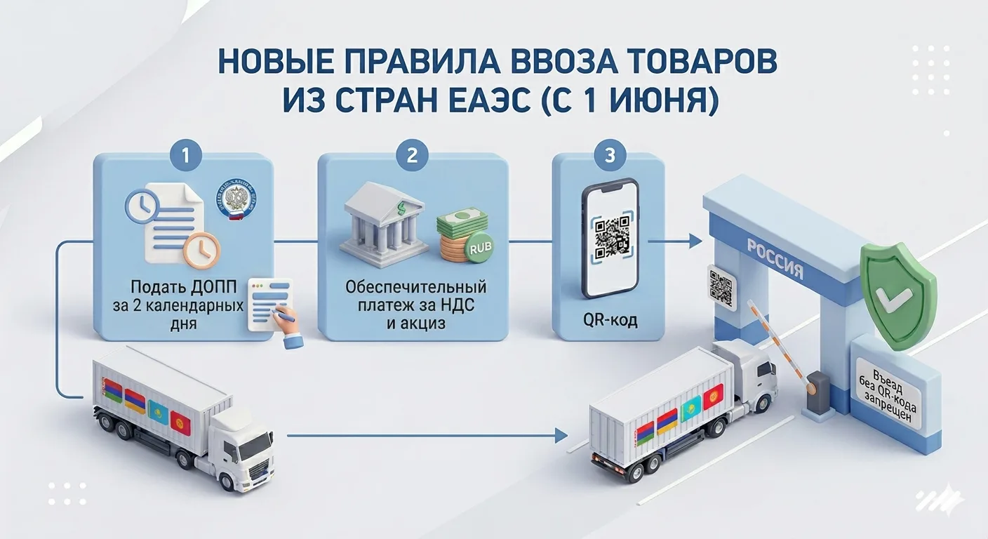 С 1 июня вводятся новые требования для ввоза товаров из стран ЕАЭС