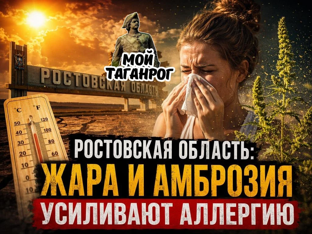 ‍‍ Ростовская область: жара и амброзия усиливают аллергию  Ростовская область считается одним из сам