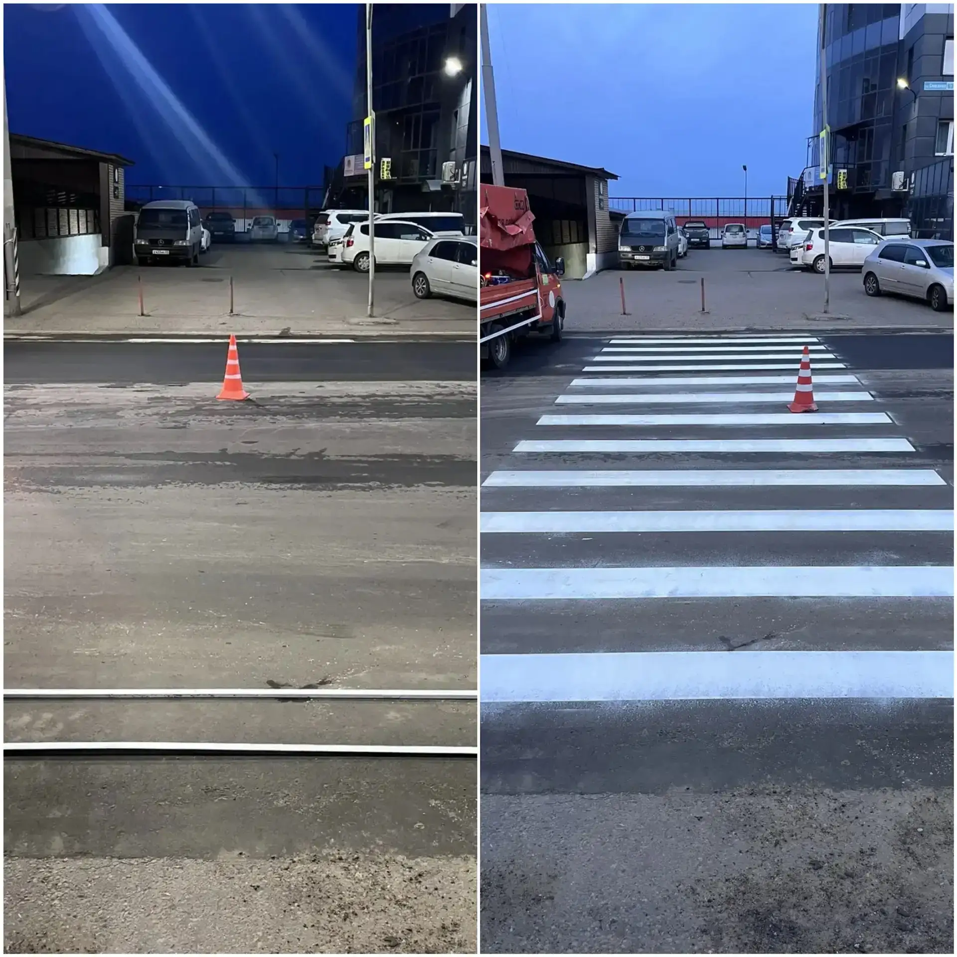 На улице Смолина восстановили дорожную разметку  На центральной улице города только вчера был уложен