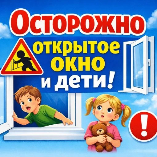 Осторожно: ОТКРЫТОЕ ОКНО — опасность для ребёнка!

Лето — время открывать окна, но важно помнить о б