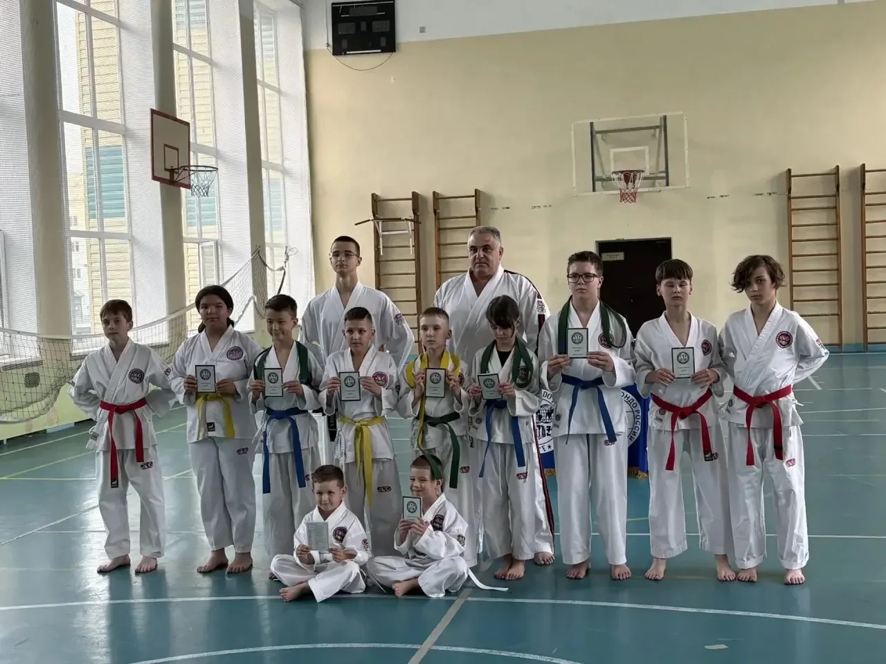 🥋 1 июня в отделении тхэквондо прошла аттестация на пояса!