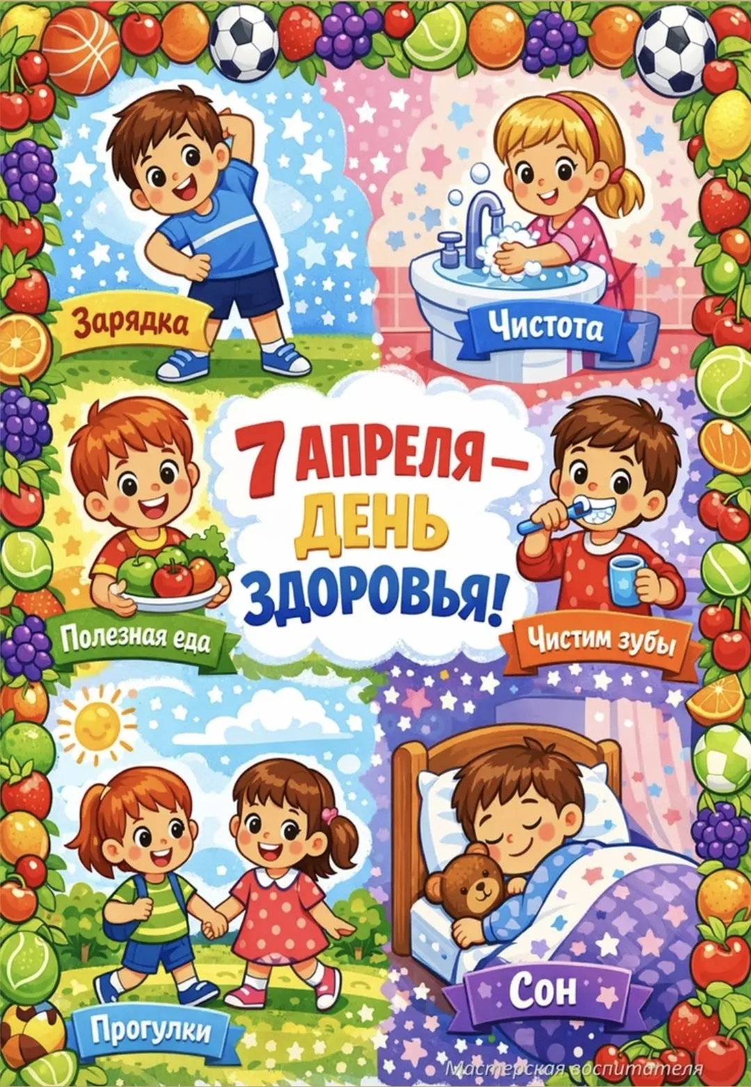 Всемирный день здоровья – мероприятие, посвящённое здоровому образу жизни, с играми и з...
