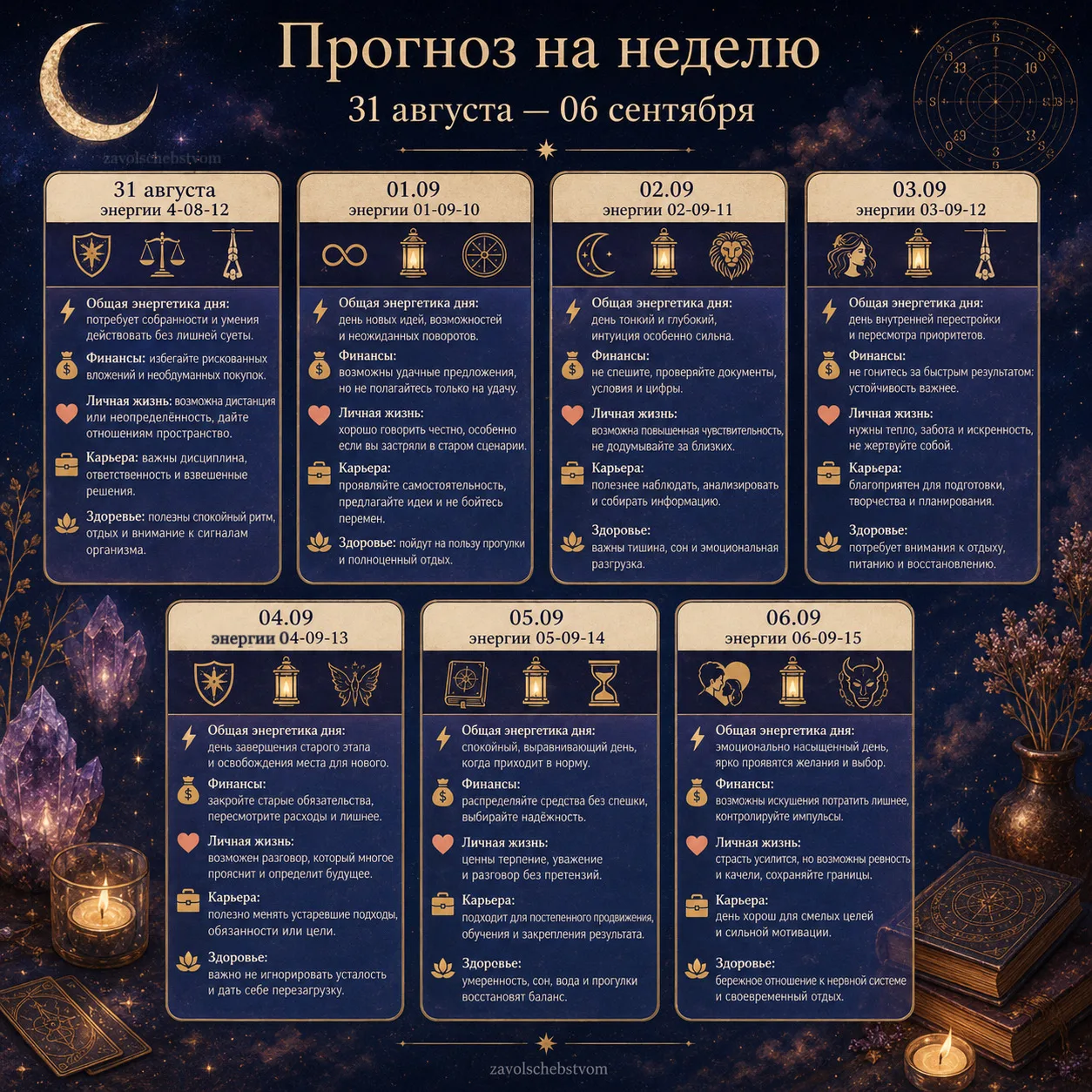 🔢 ПРОГНОЗ НЕДЕЛЯ 🔢