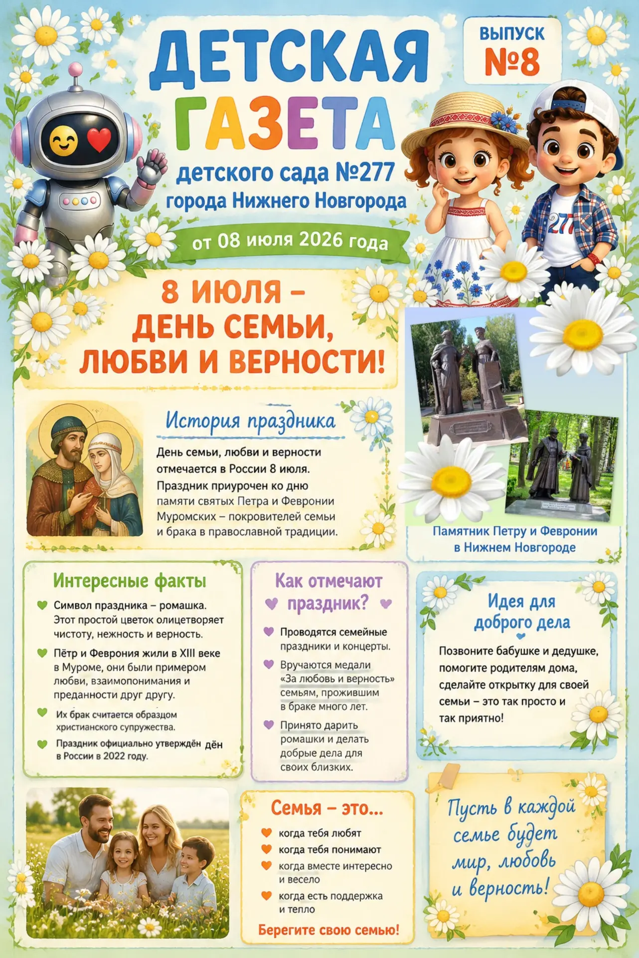 История праздника и интересные факты этого праздника в нашем выпуске газеты🌼⬆️