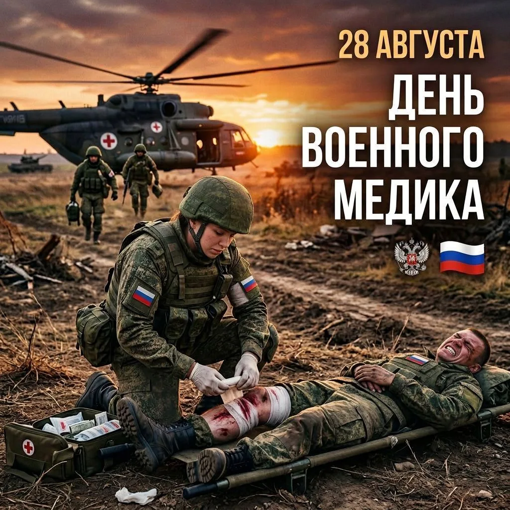 🎖️ 28 августа — День военного медика.