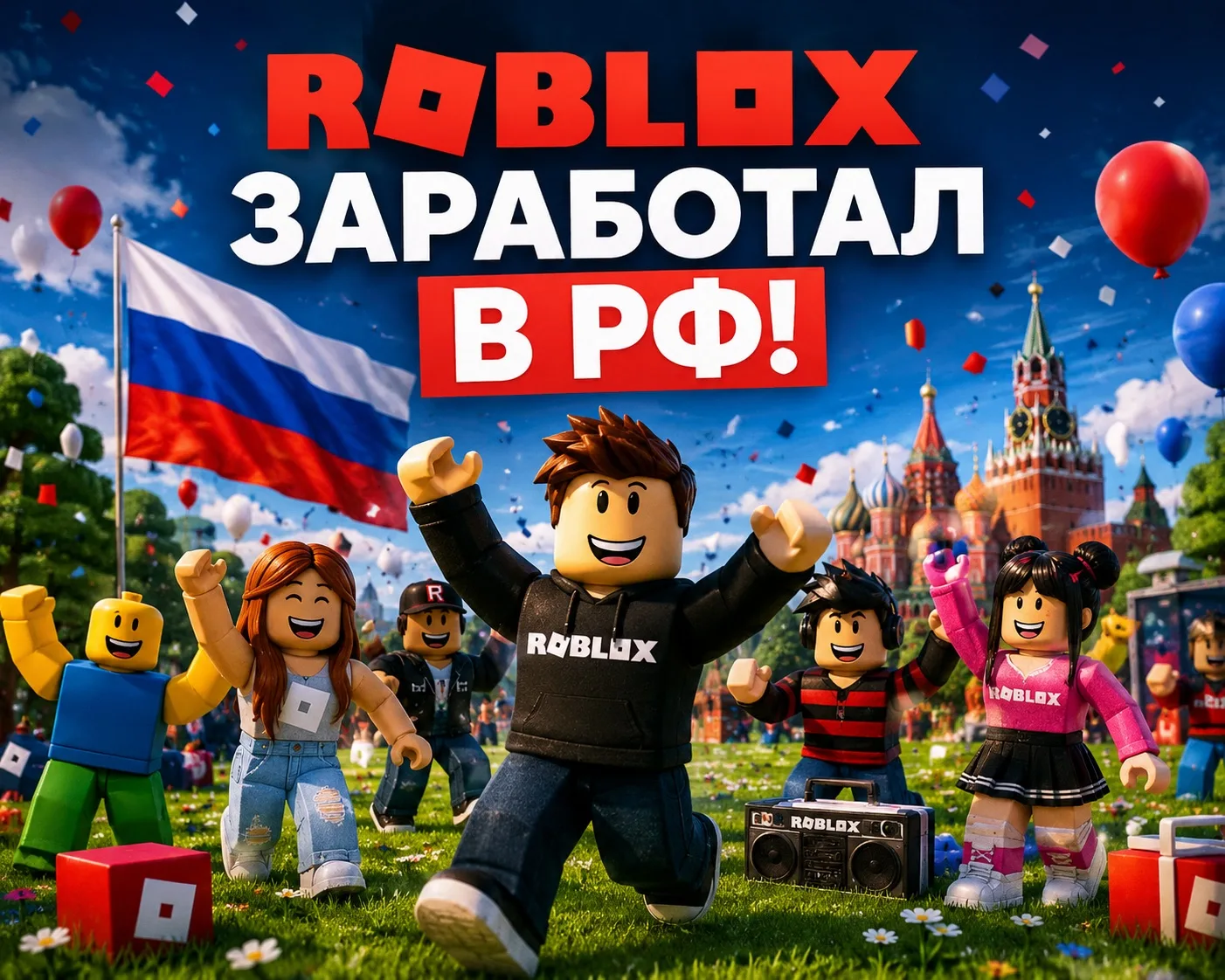 ❗️Roblox ОФИЦИАЛЬНО разблокирован в РФ — теперь информацию подтвердили Минцифры