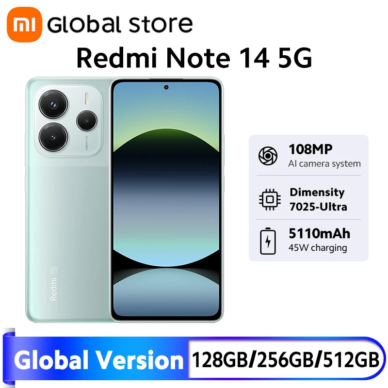 Смартфон Xiaomi Redmi Note 14 5G, 6/128ГБ.